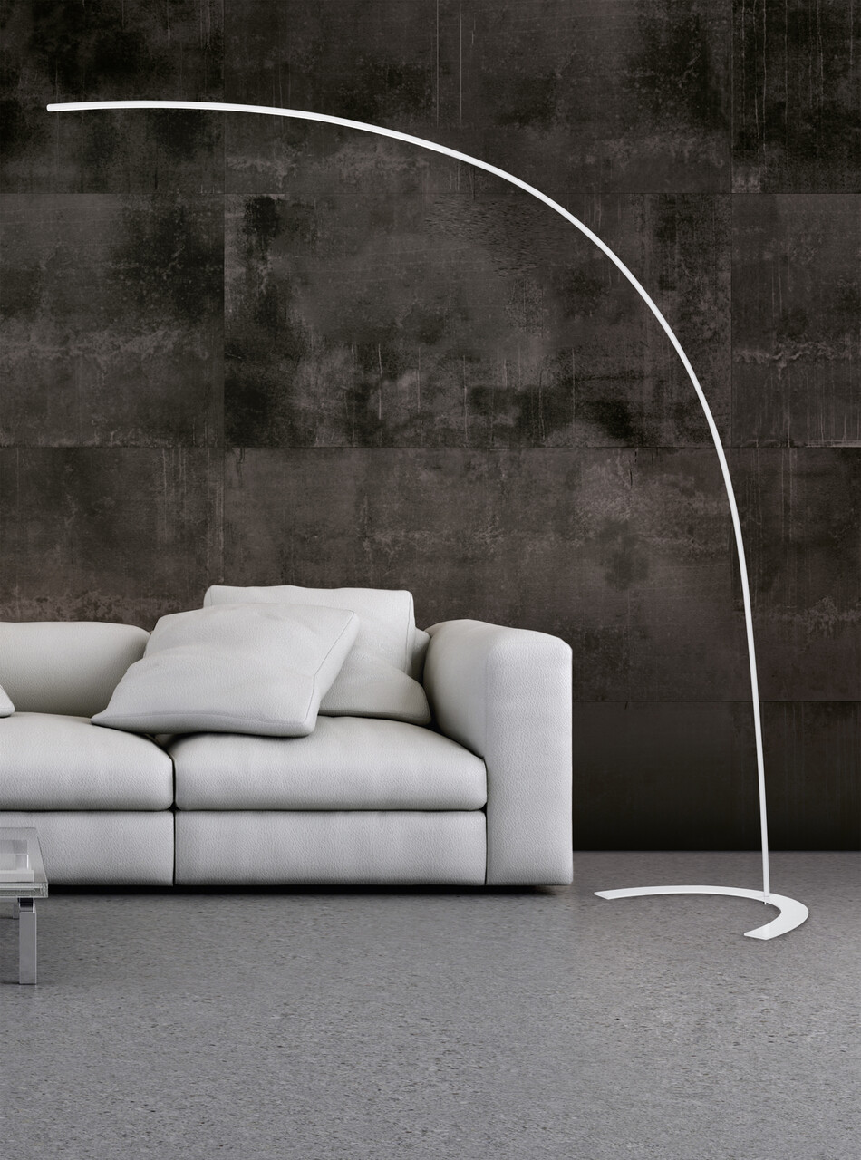 Lampadar Shanghai, TRIO, 65x210 cm, 18W, 1x SMD, metal, alb - imagine 4